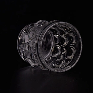 Clear custom candle holder glass candle cups supplier