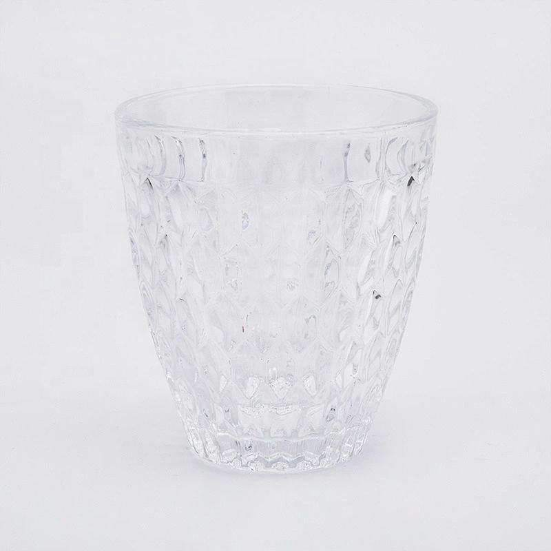 Customized engraving candle container votive glass candles jars scented wedding centerpieces in bulk