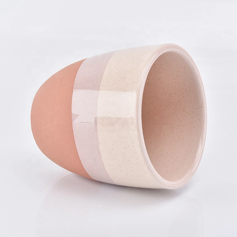 Glazed ceramic candle cup custom made candle bottle home decor