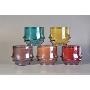 Sunny X-design luxury golden glass candle jars home decoration