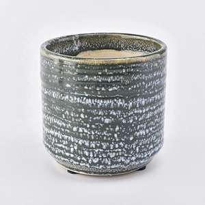 Wholesale Ceramic Candle Holder Transmutation Glazed Earthware Home Decoration