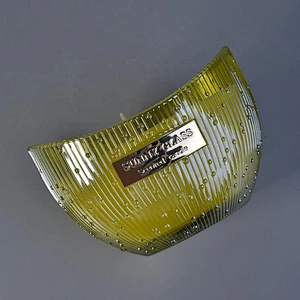 New design wholesales boat shape scented Glass Candle Jar