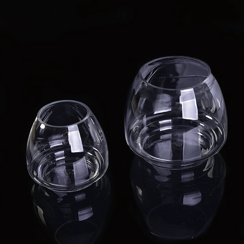 Wholesales Unique Clear Glass Candle Jars Home Decoration