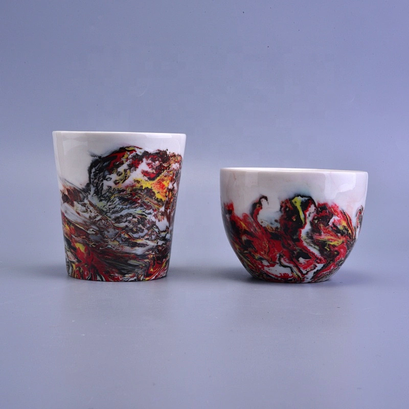 300ml Antique ceramic candle jar customized wholesales