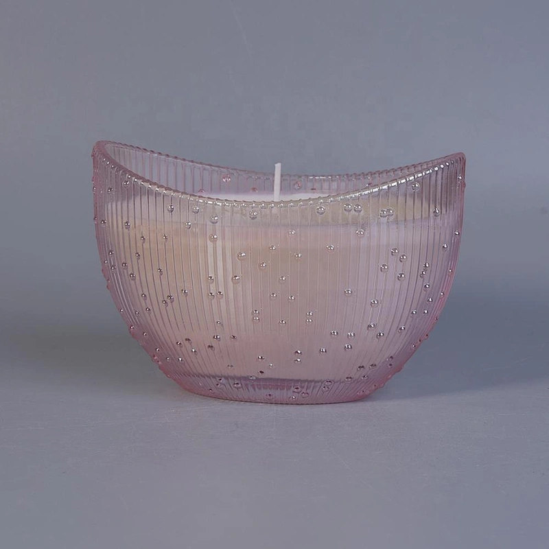 Luxury Custom decorative glass candle jars