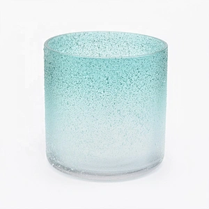 Sunny cylinder color spraying glass candle holders