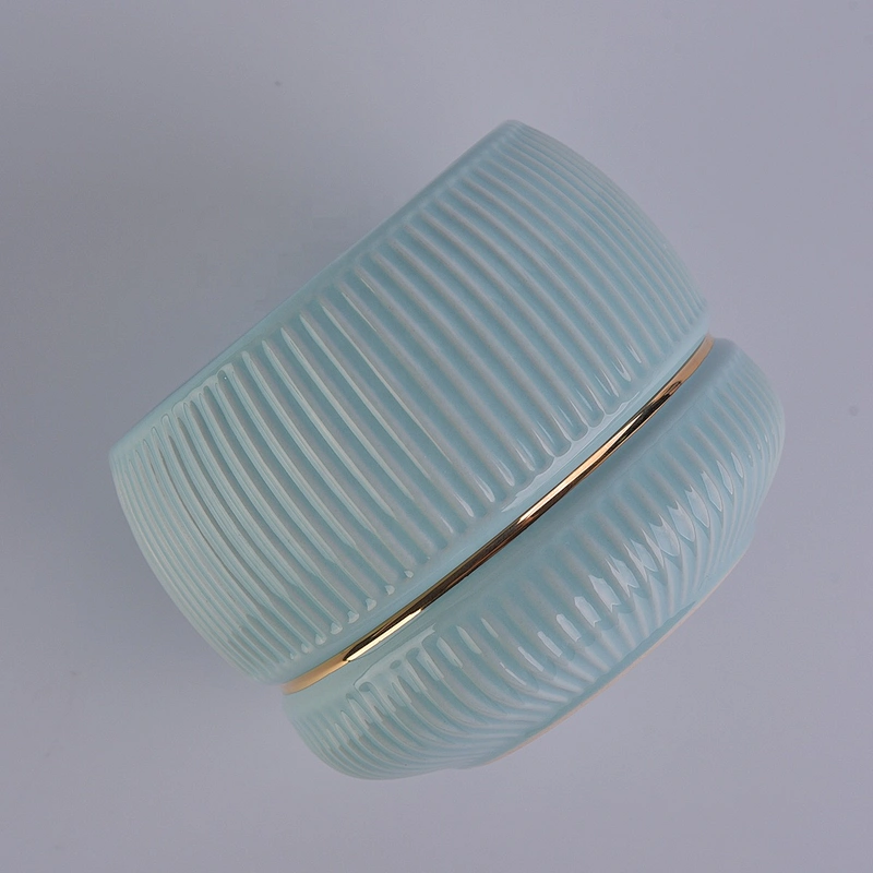 Sunny design luxury color tealight ceramic candle vessel 10oz
