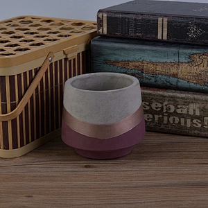400ml glazed concrete candle holder tealight candle jar party decoration