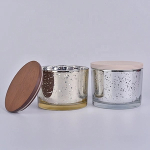 mercury glass candle jar with lid wholesale 15 candle container