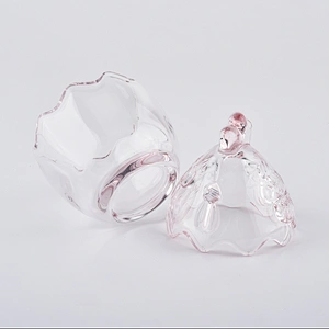 crystal glass candle holder centerpieces for weddings glass jar wholesales