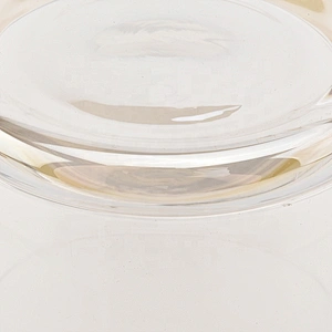 Clear customized candle vessel glass candle holder home deco
