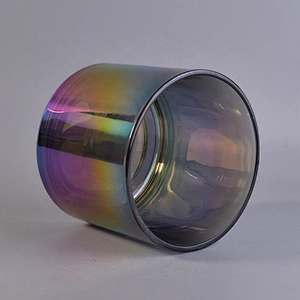 1200ml customized electroplating glass candle jars wholesales