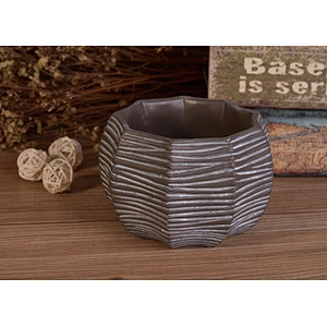 Geometric grey cement candle holders  factory