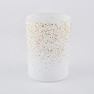 matte white glass candle jars in bulk