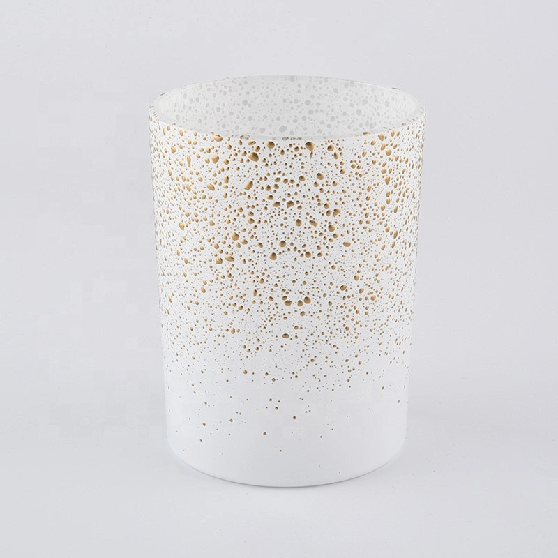 matte white glass candle jars in bulk