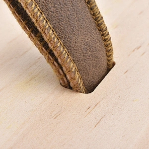 Wood Lid for Candle Jars with Leather Lifter Wholesales