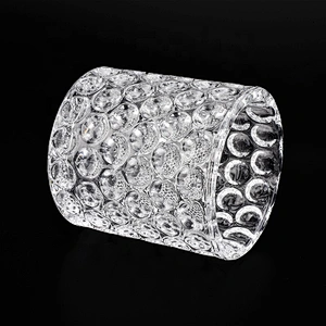 Clear customized votive candle vessel glass candle holder home decoration