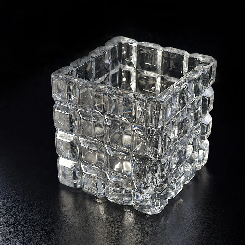 Luxury Glass Candle container tealight candle jars home decoration wholesales