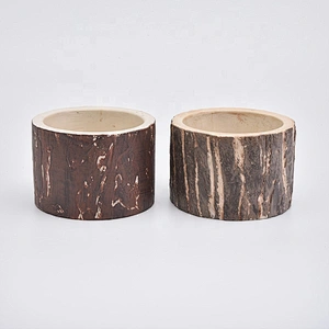 10oz Barky Concrete Holder Cement Candle Jars for Soy Wax Home Decor Wholesales