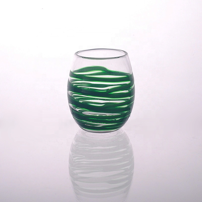 Wholesale crystal luxury glass candle jar 6oz 8oz