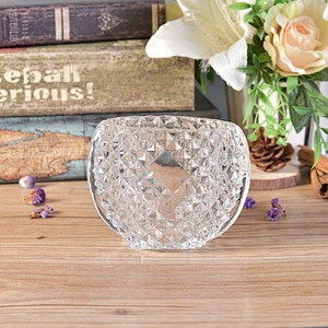 Wholesales crystal geometric luxury glass candle holder