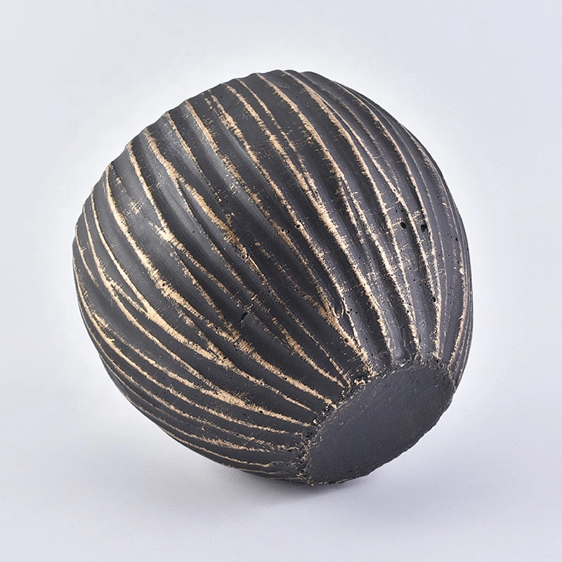 Wholesale Ceramic Candle Holder Metal Look Coconut Shell Home Decoration