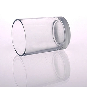cylinder glass vessel for candles, 12 OZ candle jar