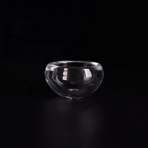 20ml plain glass short candle holder round home decoration wholesale