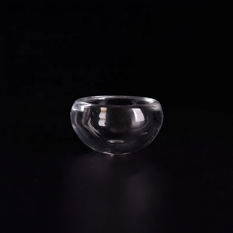 20ml plain glass short candle holder round home decoration wholesale