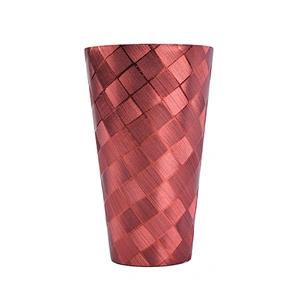 Wholesales leather pillar decorative PU material cylinder candle holders