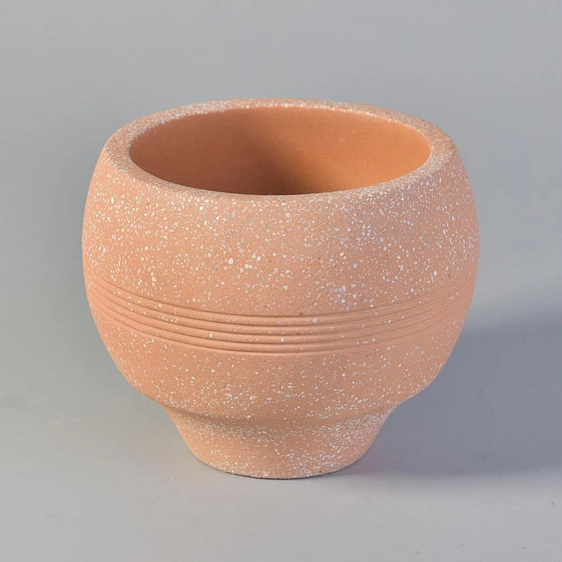 Wholesales Empty custom color candle cement jars home decoration
