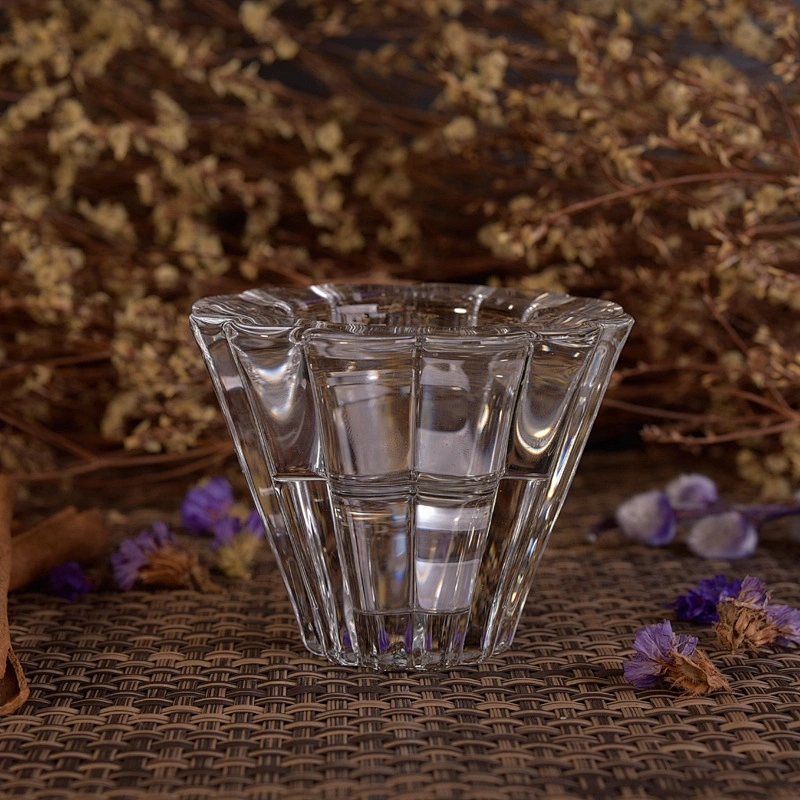 Transparent candle jars glass candle holder wedding decoration supplier