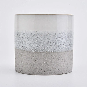 Cylinder Ceramic Candle Vessel Customized finish Acceptable Made in China Wholesales