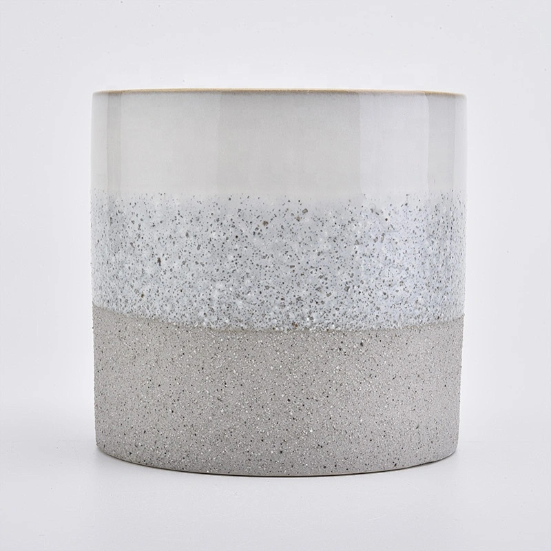 Cylinder Ceramic Candle Vessel Customized finish Acceptable Made in China Wholesales