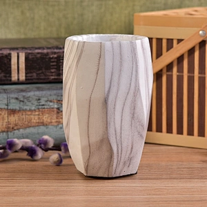 Empty concrete candle container matte pillar candle jars in bulk