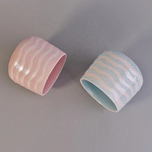 Personalized handmade scented ceramic candle containers home decoration use