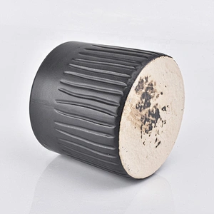 500ml Black decorative ceramic candle jar tealight candle holders home decor