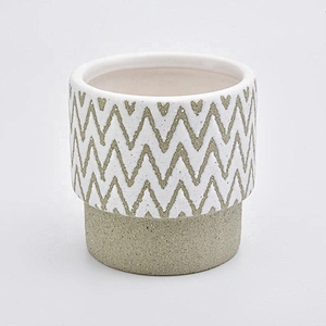 Luxury ceramic candle containers votive candle holder customized