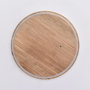 Round Wooden Lids for 10oz Candle Holders Wholesales