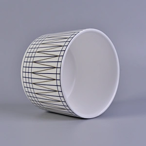 Wholesales glaze empty recycled candle container holder home decor