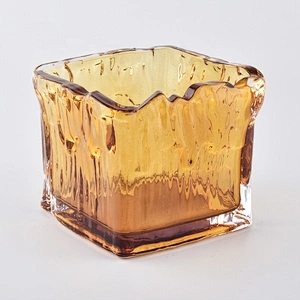 Wholesales tealight gold luxury glass candle holder
