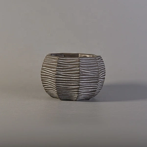 Geometric grey cement candle holders  factory