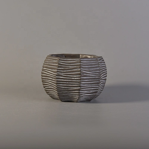 Geometric grey cement candle holders  factory