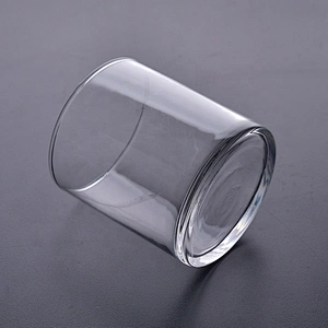 Clear handmade candle holder glass votive candle jar home decorative factory