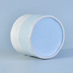 Unique glaze irregular ceramic tealight candle vessel candle containers home decorative use