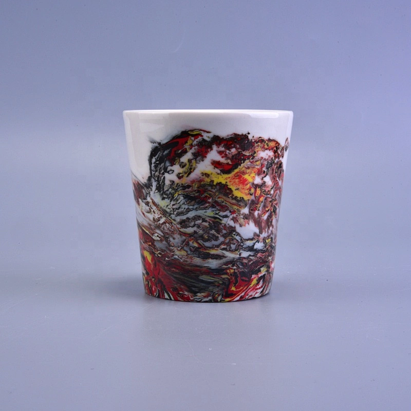 300ml Antique ceramic candle jar customized wholesales