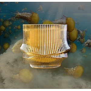 Sunny X-design luxury golden glass candle jars home decoration