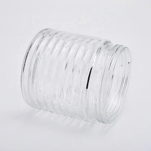 Transparent machine press candle container votives glass candles jar kitchen decoration use