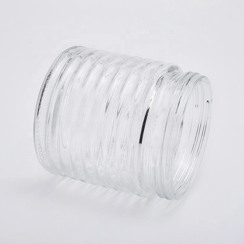 Transparent machine press candle container votives glass candles jar kitchen decoration use
