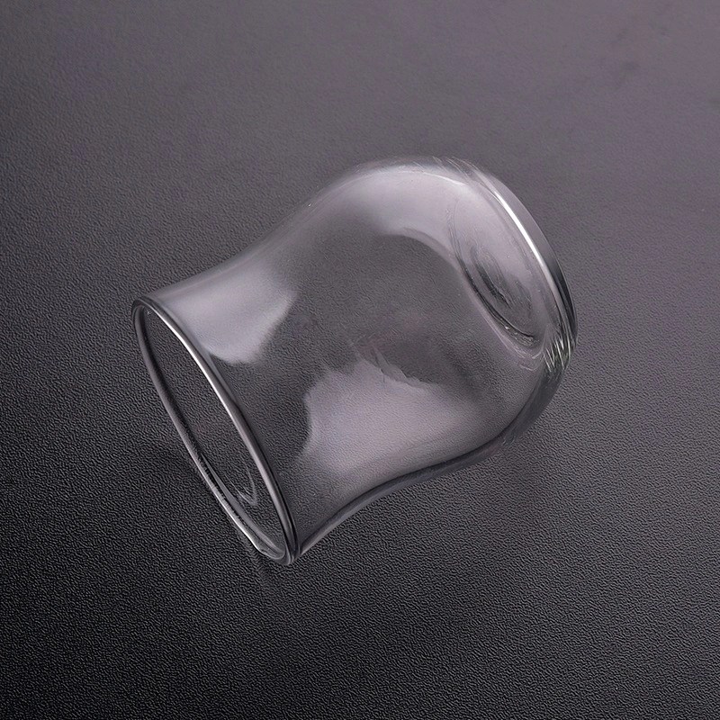Empty high machine blown candle vessel glass tea light candle jar living roon decor supplier